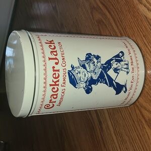 Cracker Jack Tin Container